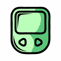 Diabetes test control line icon. linear style sign for mobile concept and web design