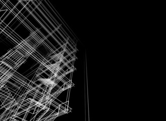 modern architecture digital background 3d illustration