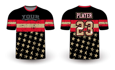 Sports gear template mockup perfect fit for all sports. The designs that go on casual wear, shirts, fashions apparel, and all kinds of team uniform