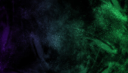 abstract space, colorful nebula, stars and sky