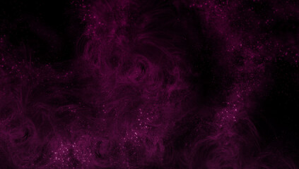 abstract space, colorful nebula, stars and sky