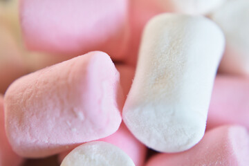 pink and white marshmallows