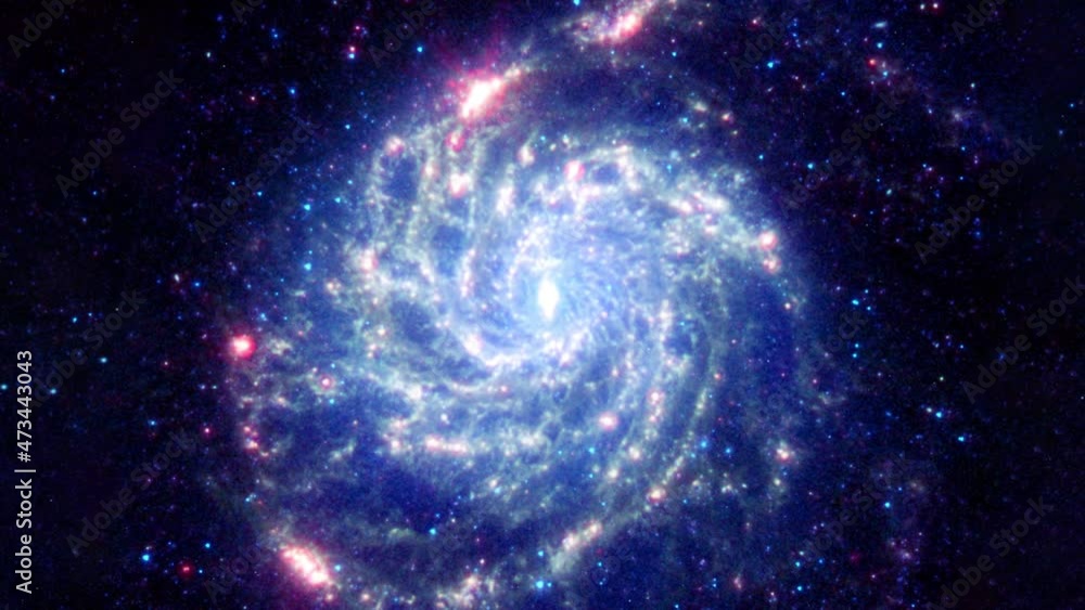 Poster Interstellar space travel universe to the M31 Spiral Galaxy. Messier 31 is the largest galaxy in the M81 Group. 4K 3D Outer Space exploration abstract background concept. Elements furnished by NASA. 
