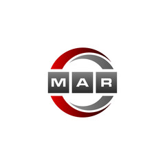 MAR Letter Initial Logo Design Template Vector Illustration