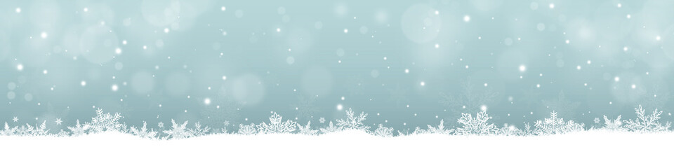 Fototapeta na wymiar Winter Christmas scenic background with copy space.