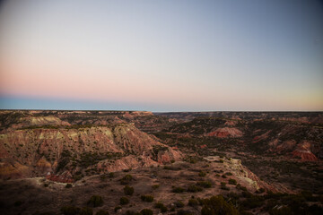 Sunset at Palo Duro Canyon State Park Outside of Amarillo, Texas 