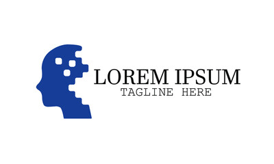 Skull Man Logo Design Vector