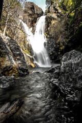 waterfall in autumn