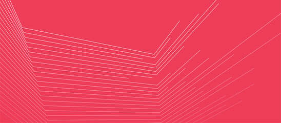 Pink white minimal lines abstract futuristic tech background. Vector digital art design