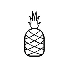 Pineapple icons symbol vector elements for infographic web