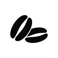 Coffee bean icon design isolated on white background