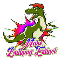 Make bullying extinct vector arts