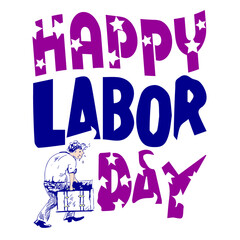 Happy Labor Day vector arts