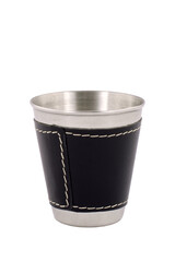 An iron glass on a white background. Isolated image