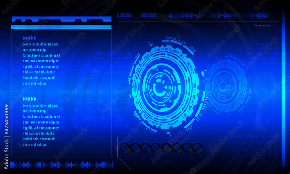 Poster futuristic abstract technology background. icon symbol circuit. vector and illustration. sci-fi futu