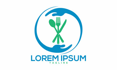 Unique food Restaurant logo Modern and minimalist vector and abstract logo