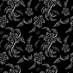 Folk flowers print Floral pattern Ethnic art