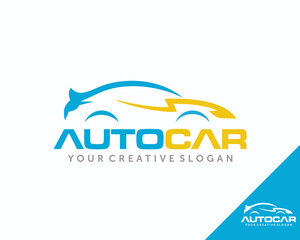 Electric Vehicle logo. Electric car logo design vector