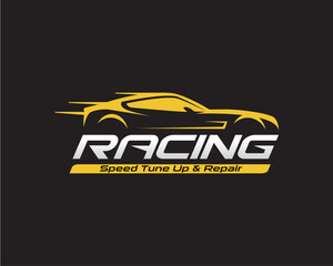 Sport Car Logo Design. Automotive, Car Showroom, Car Dealer Logo Design Vector