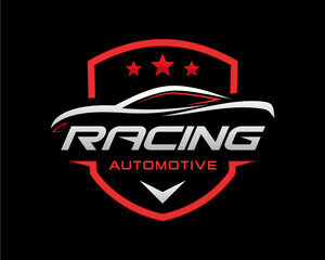 Sport Car Logo Design. Automotive, Car Showroom, Car Dealer Logo Design Vector