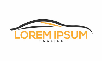 Unique car logo Modern and minimalist vector and abstract logo