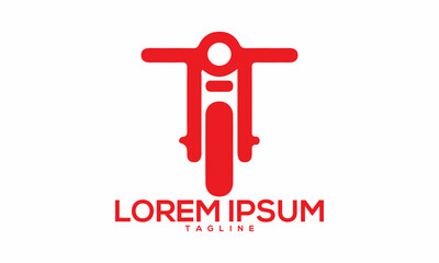 Unique motorbike logo Modern and minimalist vector and abstract logo