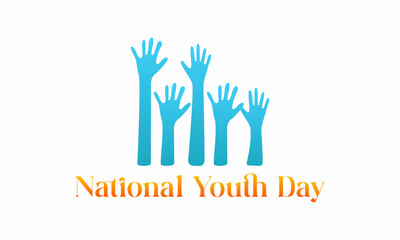 Fototapeta premium National youth day vector template. January 12 design for national youth day theme.