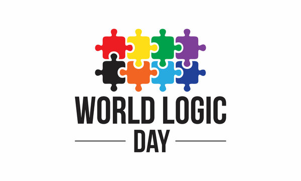 world logic day vector template. 14 January design for world logic day.