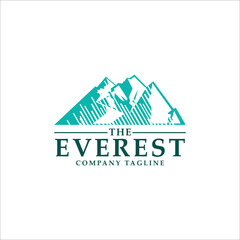 Vector Everest Logo Template, Mountain Logo, for corporate brand, business, adventure shop venture