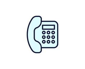 Fax line icon. Vector symbol in trendy flat style on white background. Office sing for design.