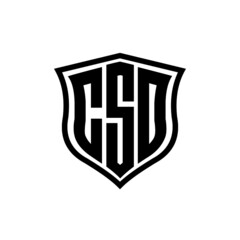CSD letter logo design with white background in illustrator, vector logo modern alphabet font overlap style. calligraphy designs for logo, Poster, Invitation, etc.	