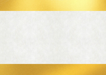 Background image of golden patterns on white Japanese paper
