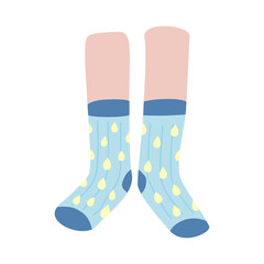 foots with funny socks