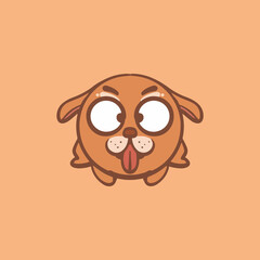 Hand drawn cute cartoon dog of the Chinese Zodiac