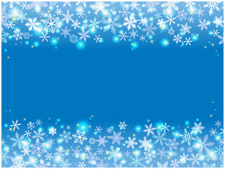 雪の結晶の壁紙②上下