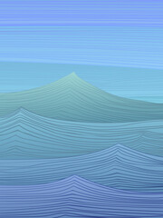 Abstract, seascape. Sea, waves, sky