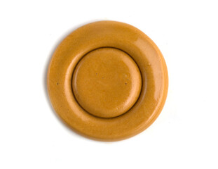 dalgona sugar honeycomb on a light background