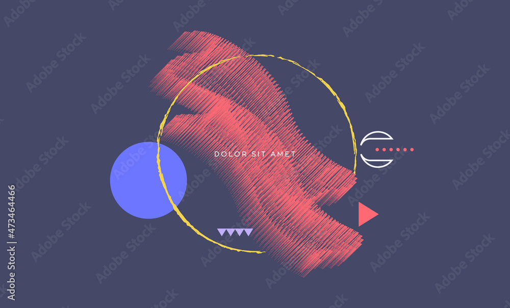 Poster abstract data technology background connected with lines and dots. vector illustration use for poste
