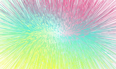 Vector explosion colorful lines technology background. Big data algorithms visualization. Vector illustration in concept of science, technology, social network.
