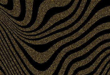 golden glitters wave texture pattern background