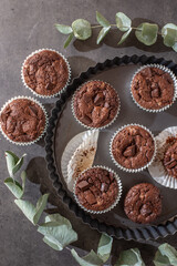 sweet home made Chocolate muffins 