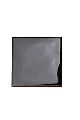 black ceramic tiles isolated on white background