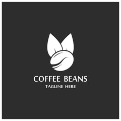 coffee bean icon vector