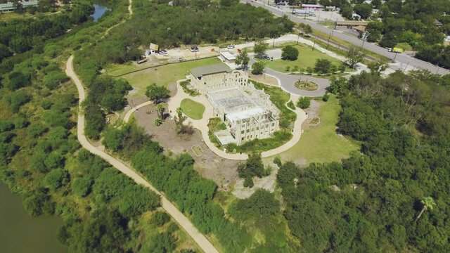 Old abandoned hotel crumbles down in south San Antonio where the likes of Charlie Chaplin and other Hollywood celebrities visited in the early 1900s.