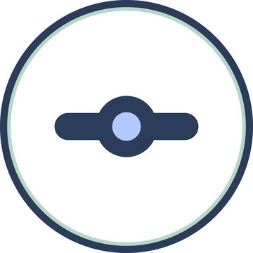 Commit Git Flat Circle Vector Icon Design