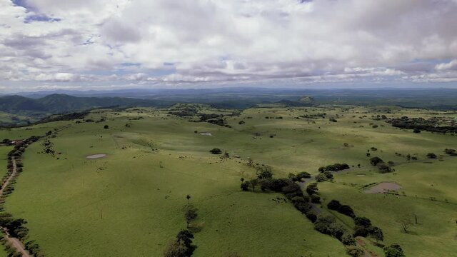 Aerial Drone images Wind Park Tilaran, Guanacaste, Costa Rica.