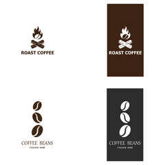 coffee bean icon vector