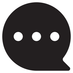 Obraz premium chat bubble vector icon illustration