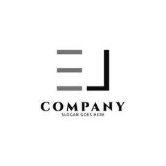 Initial Letter EJ Icon Vector Logo Template Illustration Design