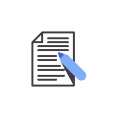Write, edit line icon